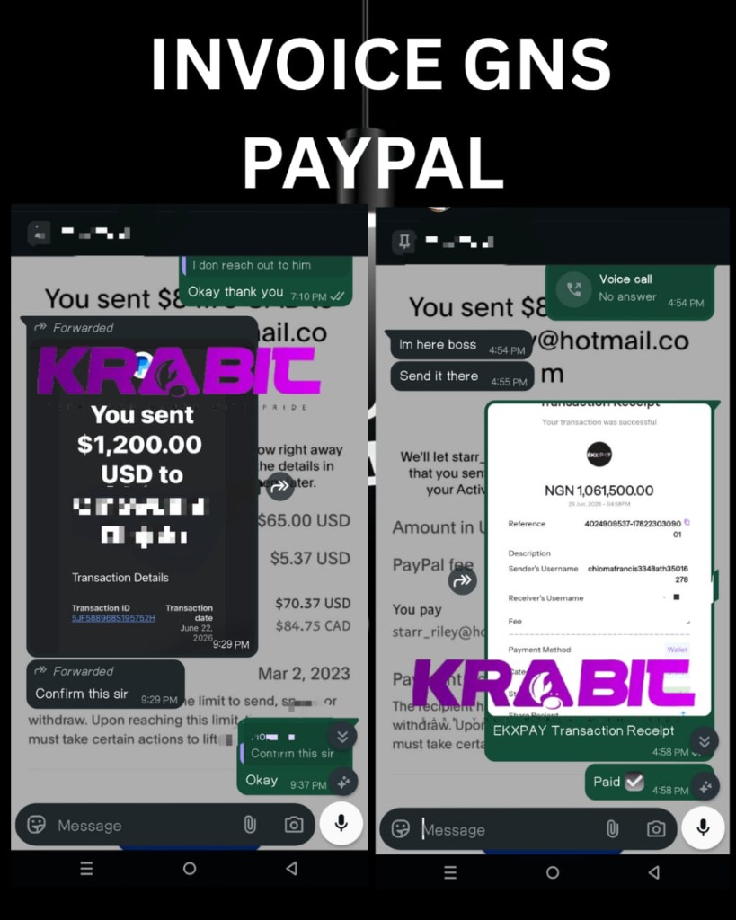 1,200 USD PayPal to ₦1,061,500.00 Settlement Alert